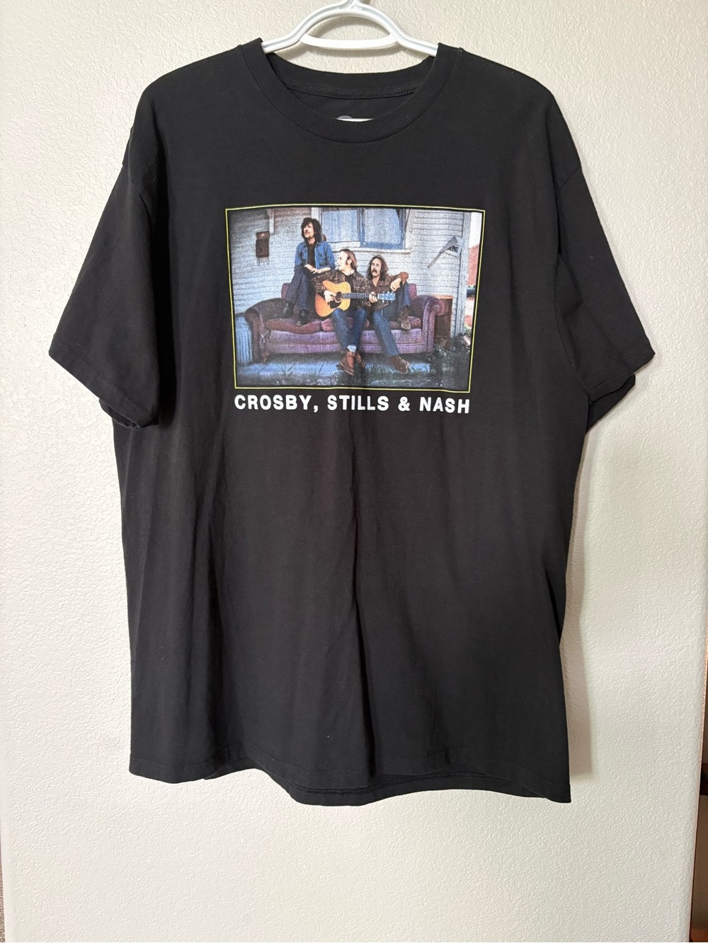 Black Crosby Stills & Nash Band T-Shirt sz XL